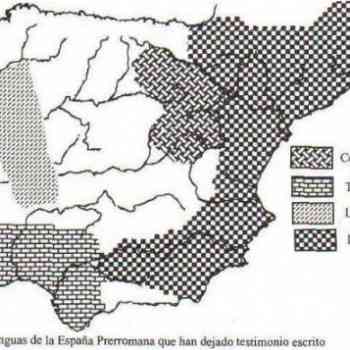 Click para ampliar. Pulsa en el nombre para ver la ficha. Lenguas prerromanas atestiguadas por escritos